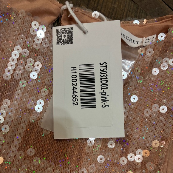 AURORA GLITZ SEQUIN MINI DRESS PINK  (Brand new homecoming dress) - Picture 7 of 9